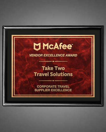 Brisbane Red Marble Mist Plaque