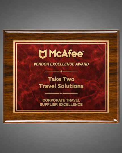 Woodbridge Red Marble Mist Plaque