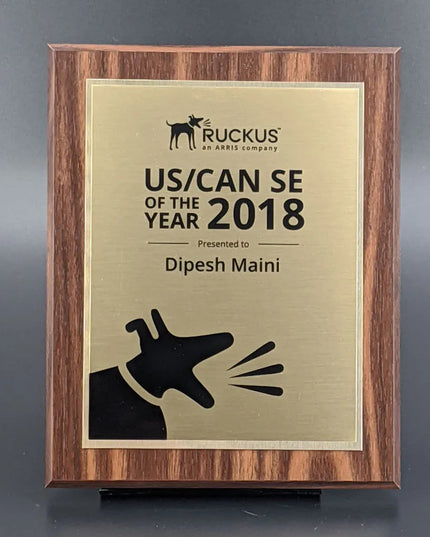 Bucknall Wall Plaque - EcoPrint Gold
