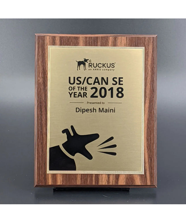 Bucknall Wall Plaque - EcoPrint Gold